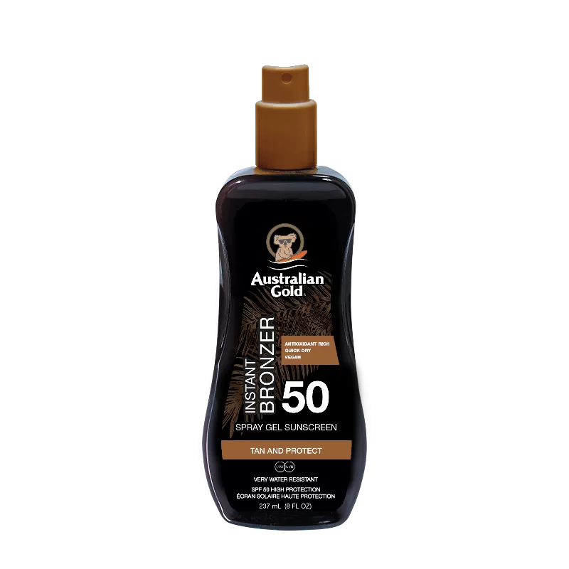 SPRAY GEL WITH BRONZER SPF 50 AUSTRALIAN GOLD