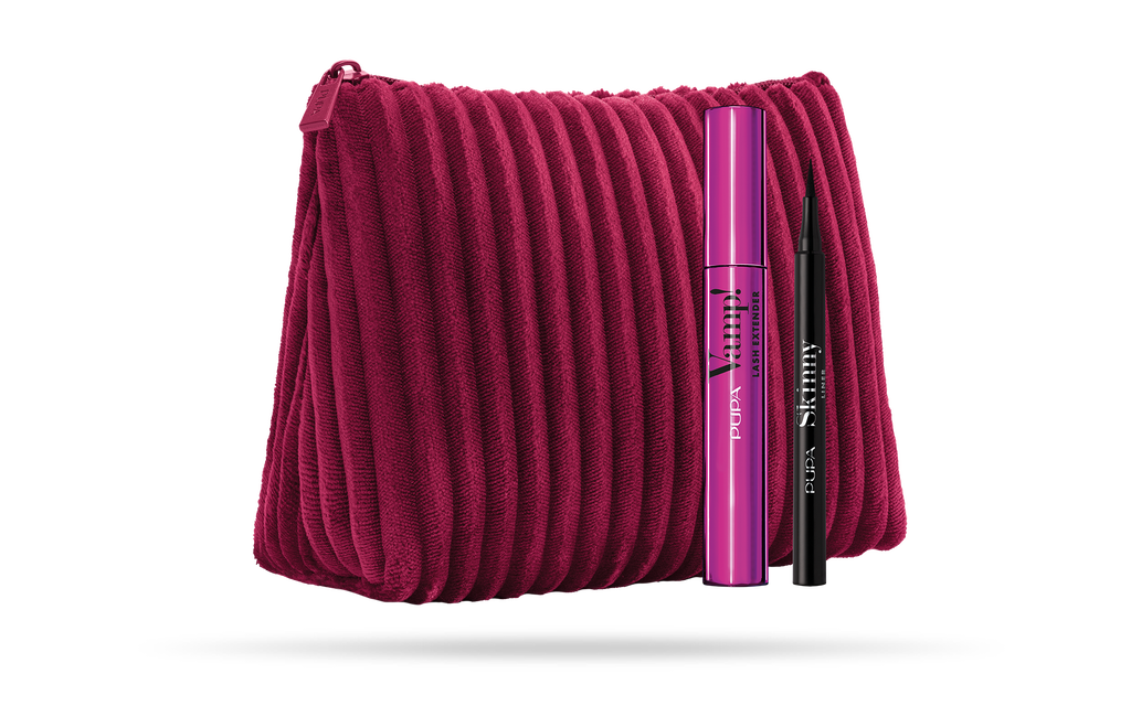 KIT VAMP! MASCARA LASH EXTENDER + EYELINER SKINNY LINER PUPA