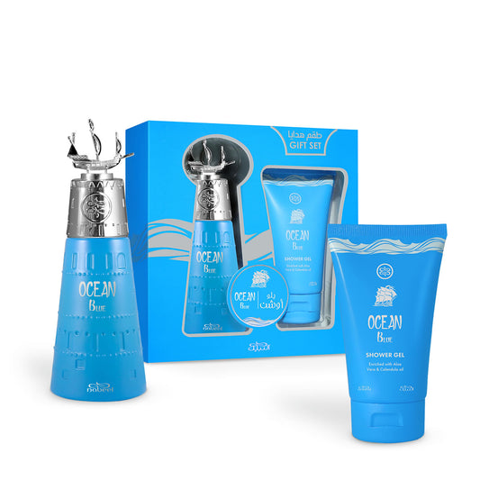 OCEAN BLUE COFANETTO EAU DE PARFUM +.BAGNOSCHIUMA NABEEL